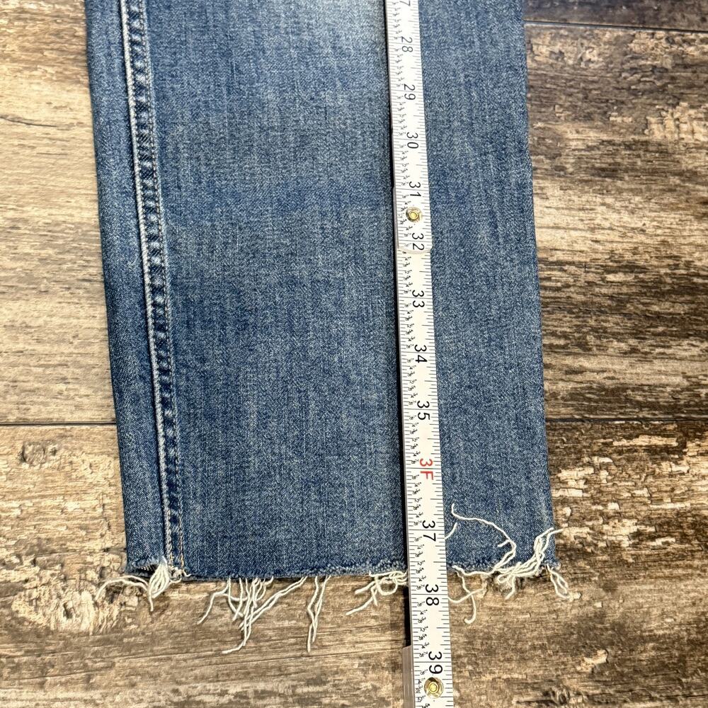 Everlane Jeans Womens‎ 30 The Cheeky High Rise Japanese Blue Denim Raw Hem NEW - Picture 9 of 11